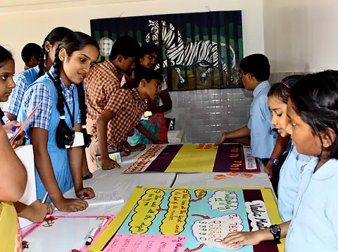 The exhibition, being read