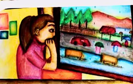 At the window, Grade VIII
