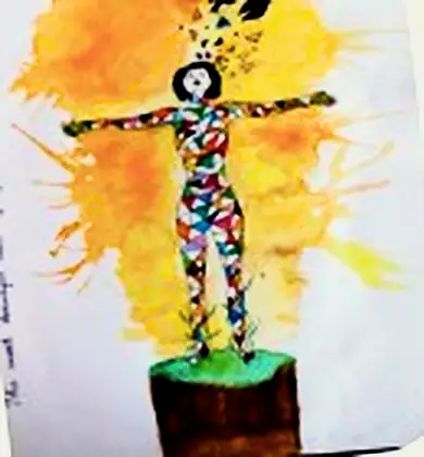 Figure with birds, Grade XII