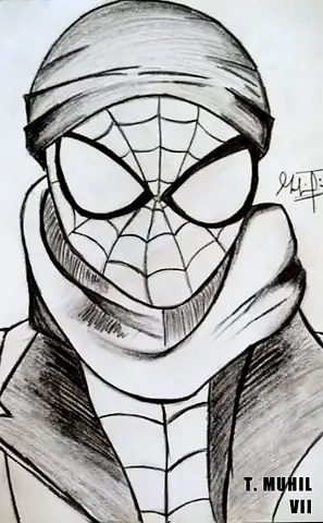 Spider-Man's mask under a hooded jacket, in black and white
The Crossroads, Issue 06 · February–March 2023