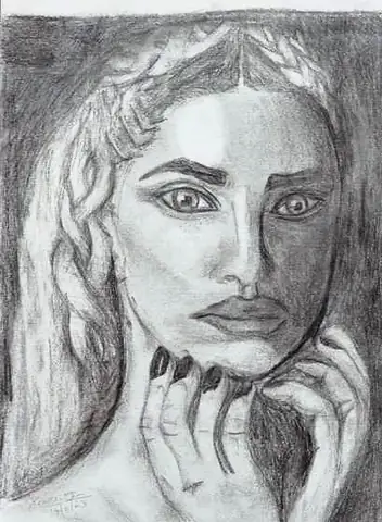 A woman's face resting on one hand, shaded in grey
The Crossroads, Issue 09 · July 2023