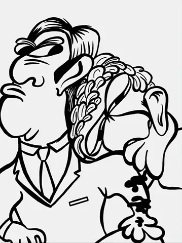 A caricature of a man in a suit, in bold black line
The Crossroads, Issue 13 · November–December issue