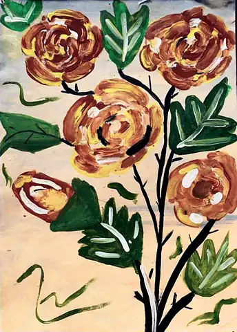 Orange flowers on dark stems with green leaves
The Crossroads, Issue 15 · March 2024