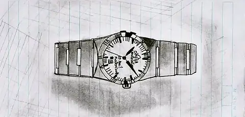 A wristwatch drawn on squared paper
The Crossroads, Issue 18 · August 2024