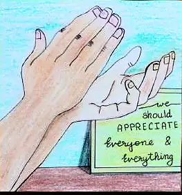 Two hands reaching up beside a note reading "We should appreciate everyone & everything"
The Crossroads, Issue 19 · September–October 2024