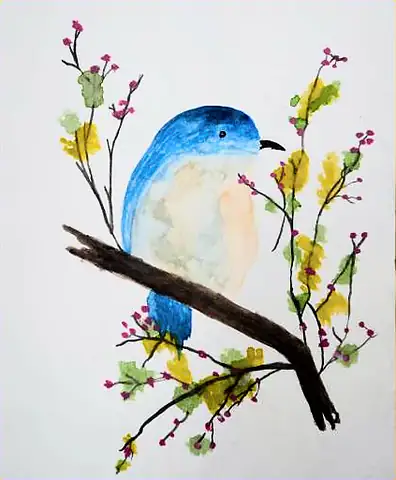 A blue bird on a flowering branch
The Crossroads, Issue 23 · April 2025