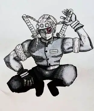 A masked fighter crouching, wrapped in chains
The Crossroads, Issue 25 · July 2025