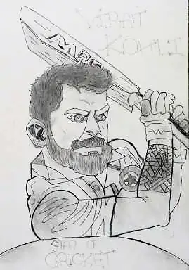A cricketer with his bat raised, beneath the words "Virat Kohli"
The Crossroads, Issue 26 · Anand Utsav issue