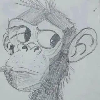 A monkey with large eyes, in grey