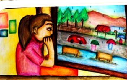 At the window, Grade VIII