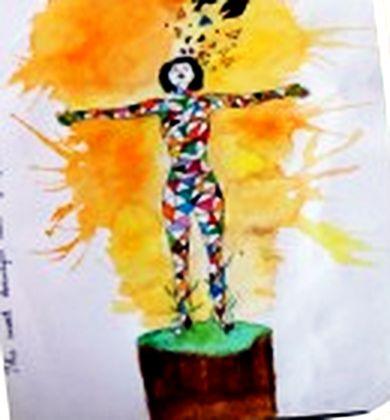 Figure with birds, Grade XII