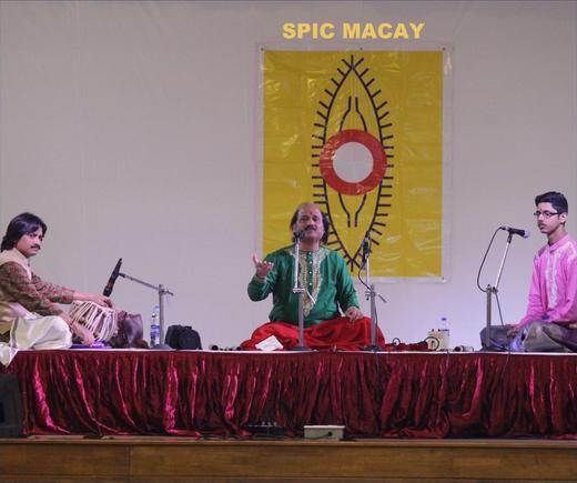 A SPIC MACAY concert, on stage