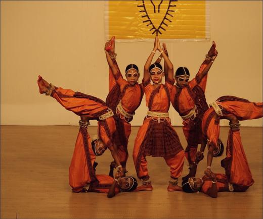 Visiting dancers, held mid-figure